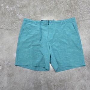 George Turquoise and Black Shorts